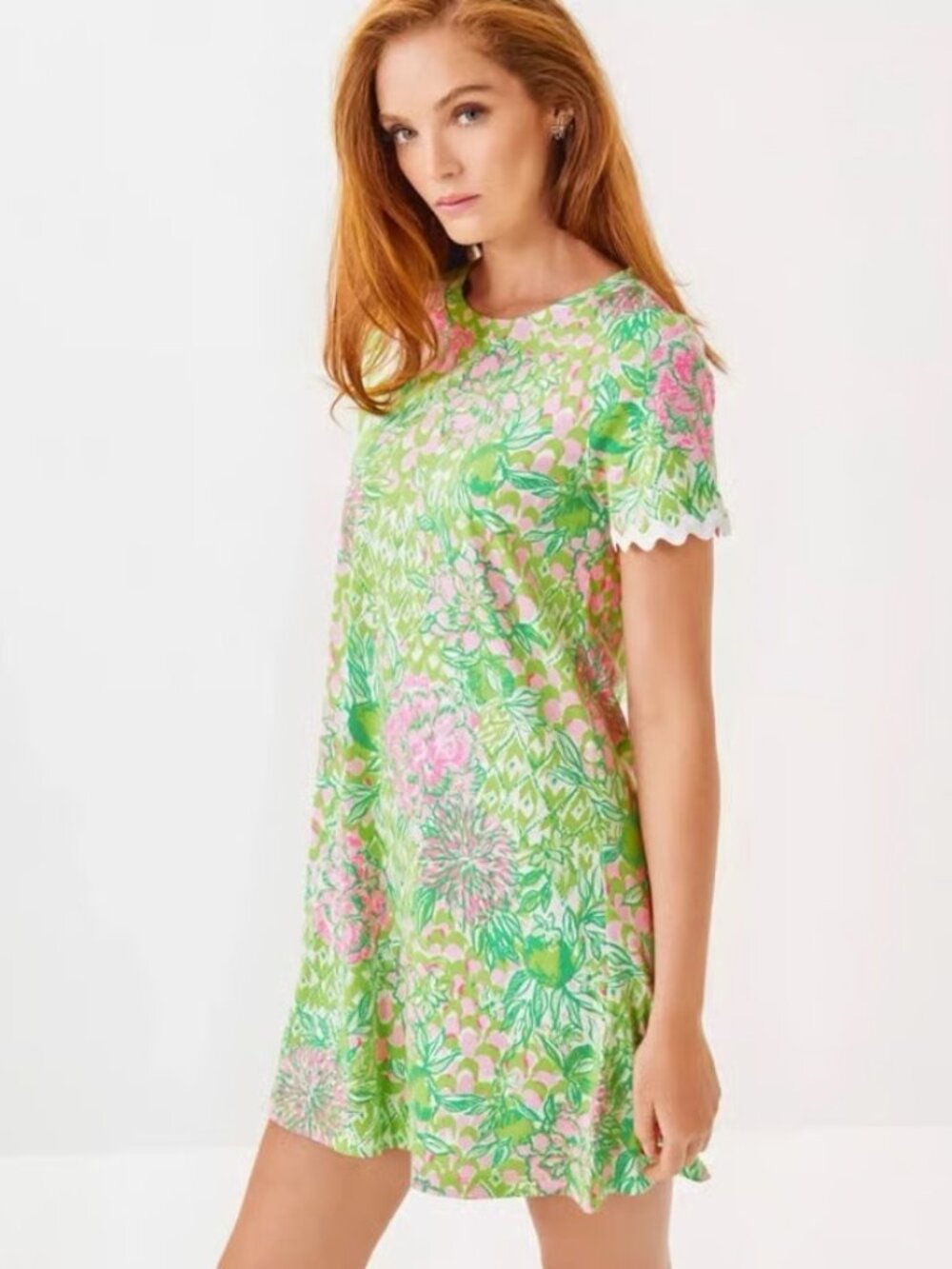 Lilly Pulitzer Cody Dress Fauna Green Lime Feeling Good Size XS NWT